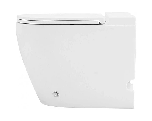Заказать Напольный унитаз с сиденьем микролифт с импульсным смывом Abber Bequem AC1115P в магазине сантехники Santeh-Crystal.ru