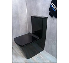 Унитаз-компакт безободковый с сиденьем микролифт GID Tr2170BL