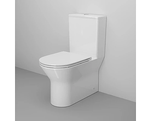 Унитаз-компакт безободковый с сиденьем микролифт Ambassador Elysium 187K19001RS