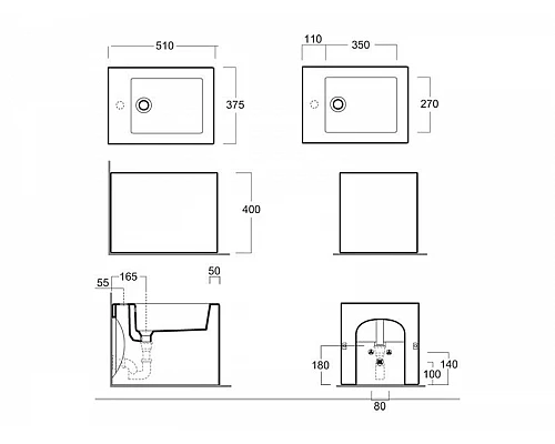 Приобрести Биде напольное Simas Frozen FZ04bix1 в магазине сантехники Santeh-Crystal.ru