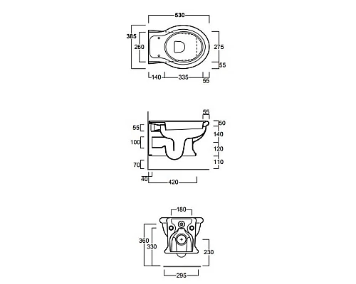 Заказать Унитаз подвесной безободковый Simas Lante LA18bi rimless в магазине сантехники Santeh-Crystal.ru