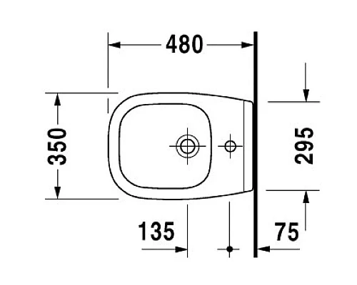 Купить Биде подвесное Duravit D-Code 22371500002 в магазине сантехники Santeh-Crystal.ru