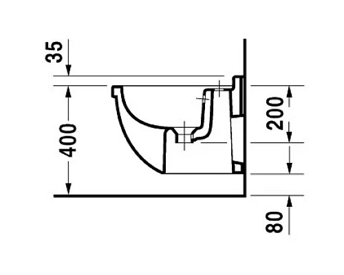 Заказать Биде подвесное Duravit Starck 3 2231150000 в магазине сантехники Santeh-Crystal.ru