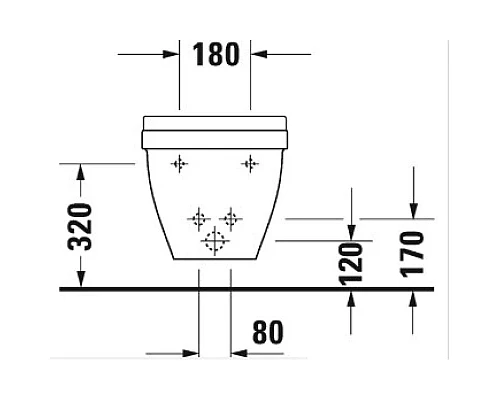 Заказать Биде подвесное Duravit Starck 3 2231150000 в магазине сантехники Santeh-Crystal.ru