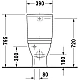 Купить Чаша напольного унитаза Duravit Starck 3 0128090000 в магазине сантехники Santeh-Crystal.ru