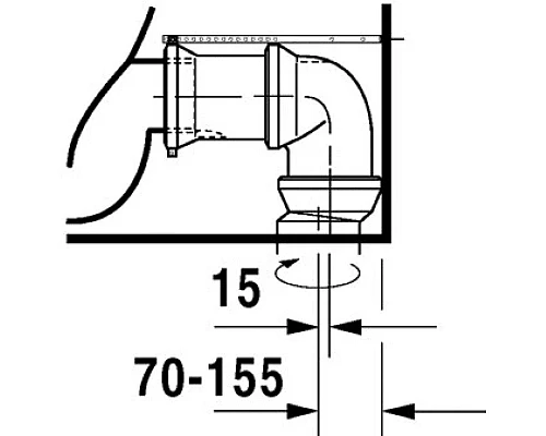 Приобрести Чаша напольного унитаза Duravit Starck 2 0238090000 в магазине сантехники Santeh-Crystal.ru