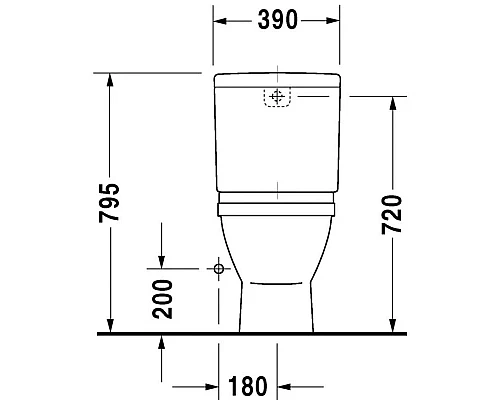 Купить Чаша напольного унитаза Duravit Starck 3 0126010000 в магазине сантехники Santeh-Crystal.ru