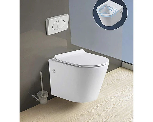 Приобрести Подвесной унитаз с сиденьем микролифт GID Tr2196S в магазине сантехники Santeh-Crystal.ru