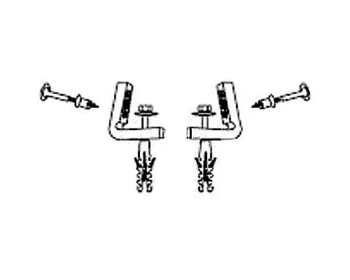 Заказать Комплект крепления для унитаза/биде/полупьедестала Hatria Y0IQ01 в магазине сантехники Santeh-Crystal.ru