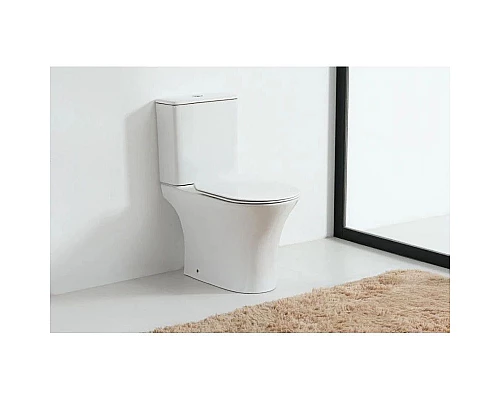 Купить Унитаз-компакт безободковый с сиденьем микролифт Orange С01-000W в магазине сантехники Santeh-Crystal.ru