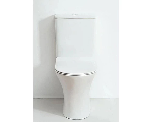 Купить Унитаз-компакт безободковый с сиденьем микролифт Orange С01-000W в магазине сантехники Santeh-Crystal.ru