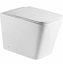 Приставной безободковый унитаз с сиденьем микролифт WeltWasser Gelbach 002MT-WT