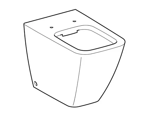 Приобрести Приставной безободковый унитаз Geberit iCon Square 211910000 в магазине сантехники Santeh-Crystal.ru