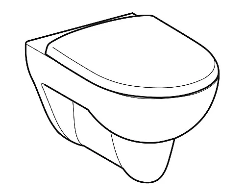 Заказать Подвесной унитаз с сиденьем Geberit Renova 500.802.00.1 в магазине сантехники Santeh-Crystal.ru