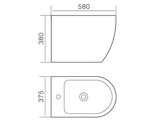 Заказать Биде напольное Timo Kulo TK-402 в магазине сантехники Santeh-Crystal.ru