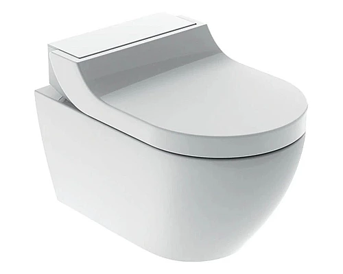 Купить Подвесной безободковый унитаз с функцией биде Geberit AquaClean Tuma Comfort 146.294.11.1 в магазине сантехники Santeh-Crystal.ru