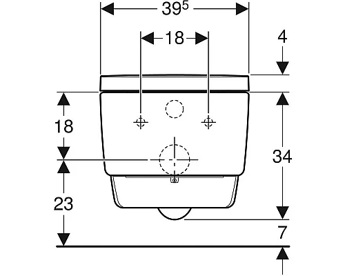 Купить Подвесной безободковый унитаз с функцией биде Geberit AquaClean Mera Classic 146.204.21.1 в магазине сантехники Santeh-Crystal.ru