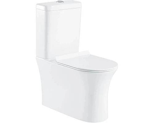 Приобрести Чаша напольного безободкового унитаза BelBagno Ancona BB1224CPR-P в магазине сантехники Santeh-Crystal.ru