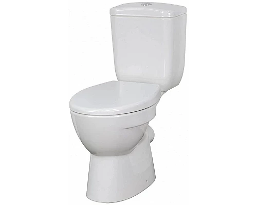 Купить Унитаз-компакт безободковый с сиденьем Jacob Delafon July E24541RU-0 + E24542RU-0 в магазине сантехники Santeh-Crystal.ru