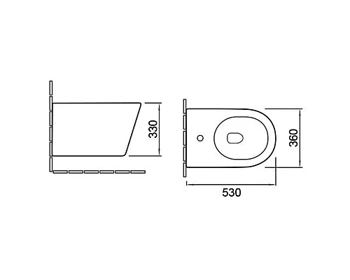 Заказать Подвесное биде Vincea Piatti VB1-11 в магазине сантехники Santeh-Crystal.ru