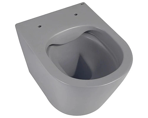 Заказать Подвесной безободковый унитаз с сиденьем микролифт Abber Bequem AC1102MG в магазине сантехники Santeh-Crystal.ru