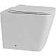 Купить Приставной безободковый унитаз с сиденьем микролифт Abber Rechteck AC1211 в магазине сантехники Santeh-Crystal.ru