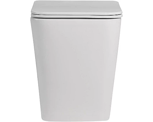 Купить Приставной безободковый унитаз с сиденьем микролифт Abber Rechteck AC1211 в магазине сантехники Santeh-Crystal.ru