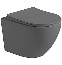 Подвесной безободковый унитаз с сиденьем микролифт Vincea Globo VT1-14SMA