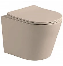 Подвесной безободковый унитаз с сиденьем микролифт Vincea Piatti VT1-11SMC