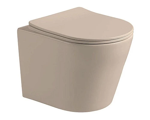 Купить Подвесной безободковый унитаз с сиденьем микролифт Vincea Piatti VT1-11SMC в магазине сантехники Santeh-Crystal.ru