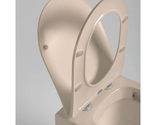 Купить Подвесной безободковый унитаз с сиденьем микролифт Vincea Piatti VT1-11SMC в магазине сантехники Santeh-Crystal.ru