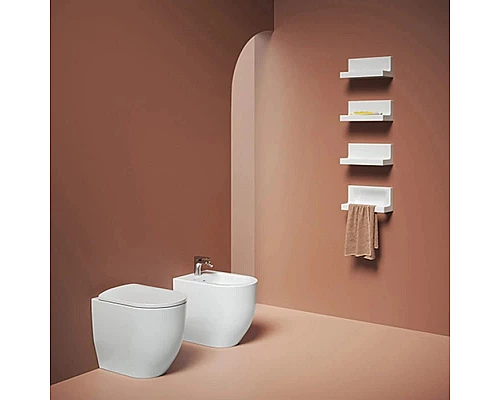 Заказать Приставной безободковый унитаз Artceram Monet MNV002 01 00 в магазине сантехники Santeh-Crystal.ru