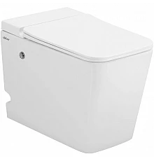 Напольный унитаз с сиденьем микролифт с импульсным смывом Abber Rechteck AC1213P