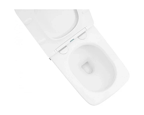 Приобрести Напольный унитаз с сиденьем микролифт с импульсным смывом Abber Rechteck AC1213P в магазине сантехники Santeh-Crystal.ru