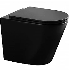 Приставной безободковый унитаз с сиденьем микролифт GID TRS-263BM