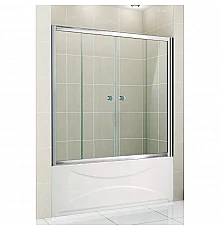 Шторка для ванны Cezares Pratico 150 см текстурное стекло PRATICO-VF-2-150/140-P-Cr