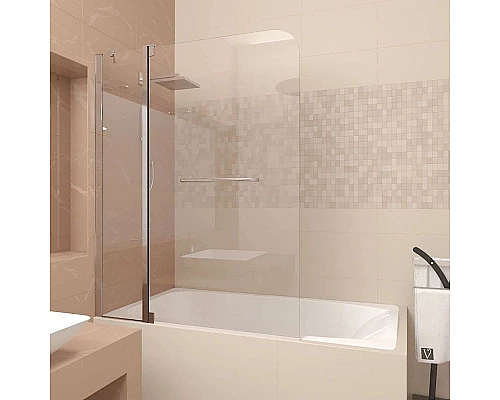 Заказать Шторка для ванны 120 см Veconi Palau PL82-120-01-19C2 прозрачное в магазине сантехники Santeh-Crystal.ru