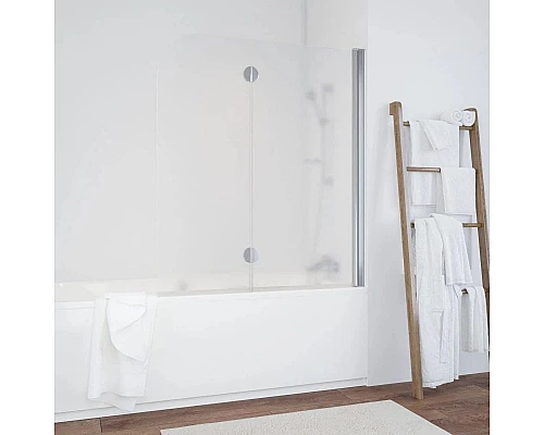 Купить Шторка для ванны 120 см Vegas Glass E2V 120 08 10 R сатин в магазине сантехники Santeh-Crystal.ru