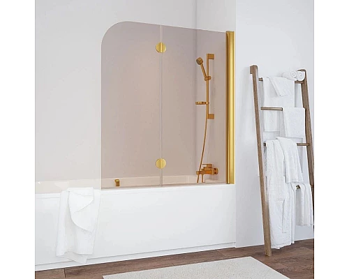 Купить Шторка для ванны 120 см Vegas Glass E2V 120 09 05 R бронза в магазине сантехники Santeh-Crystal.ru