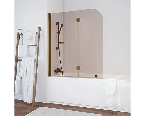 Заказать Шторка для ванны 120 см Vegas Glass E2V 120 05 05 L бронза в магазине сантехники Santeh-Crystal.ru