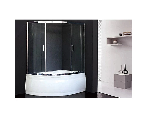 Купить Шторка для ванны 140 см Royal Bath RB140ALP-T-CH прозрачное в магазине сантехники Santeh-Crystal.ru