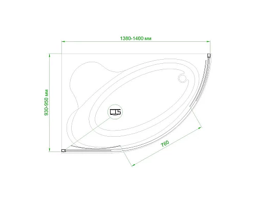 Заказать Шторка для ванны 140 см Royal Bath RB140ALP-C-CH матовое в магазине сантехники Santeh-Crystal.ru