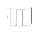 Заказать Шторка для ванны 140 см Royal Bath RB140ALP-C-CH матовое в магазине сантехники Santeh-Crystal.ru