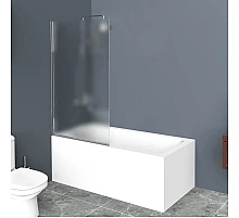 Шторка для ванны 70 см BelBagno UNO-V-1-70/150-P-Cr текстурное стекло