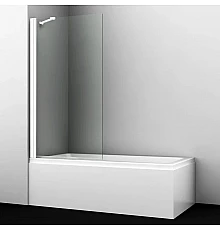 Шторка для ванны 80 см WasserKRAFT Berkel 48P01-80W Fixed прозрачное