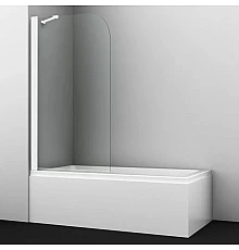 Шторка для ванны 80 см WasserKRAFT Leine 35P01-80W Fixed прозрачное