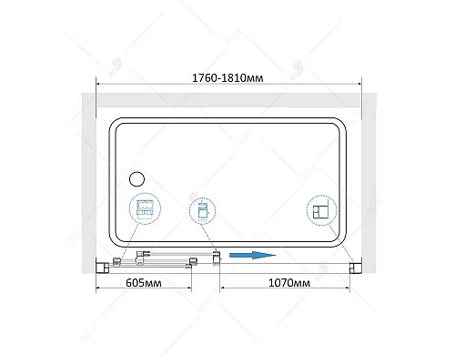 Купить Шторка для ванны 180 см RGW SC-41 Screens 04114118-11 прозрачное в магазине сантехники Santeh-Crystal.ru