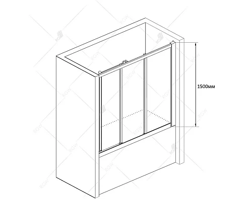 Купить Шторка для ванны 180 см RGW SC-41 Screens 04114118-11 прозрачное в магазине сантехники Santeh-Crystal.ru