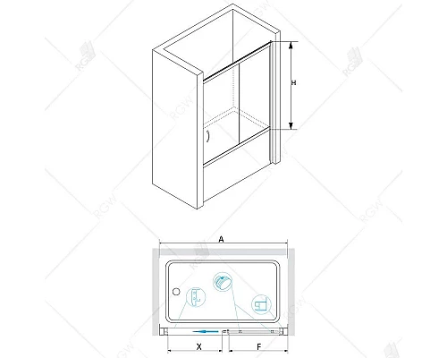 Приобрести Шторка для ванны 180 см RGW SC-62 Screens 01116218-11 прозрачное в магазине сантехники Santeh-Crystal.ru