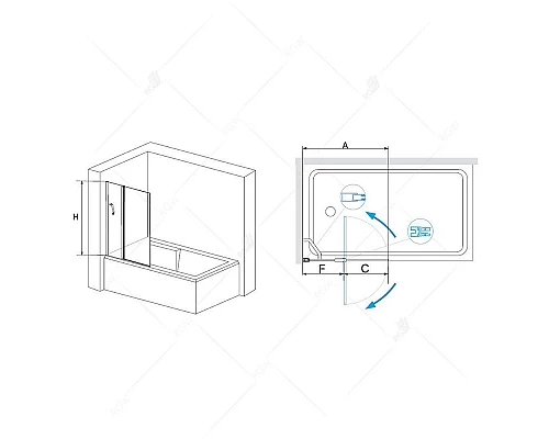 Купить Шторка для ванны 100 см RGW SC-11 Screens 03111110-11 прозрачное в магазине сантехники Santeh-Crystal.ru